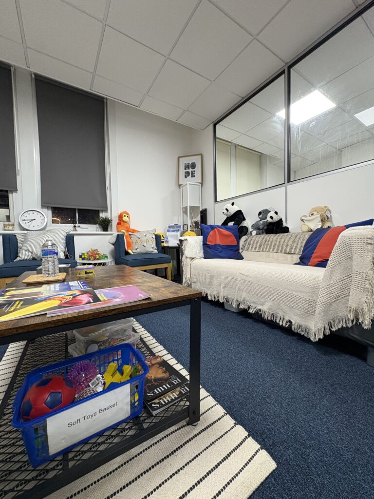 Kingston Hill Therapy Room - Right side Large Sofa