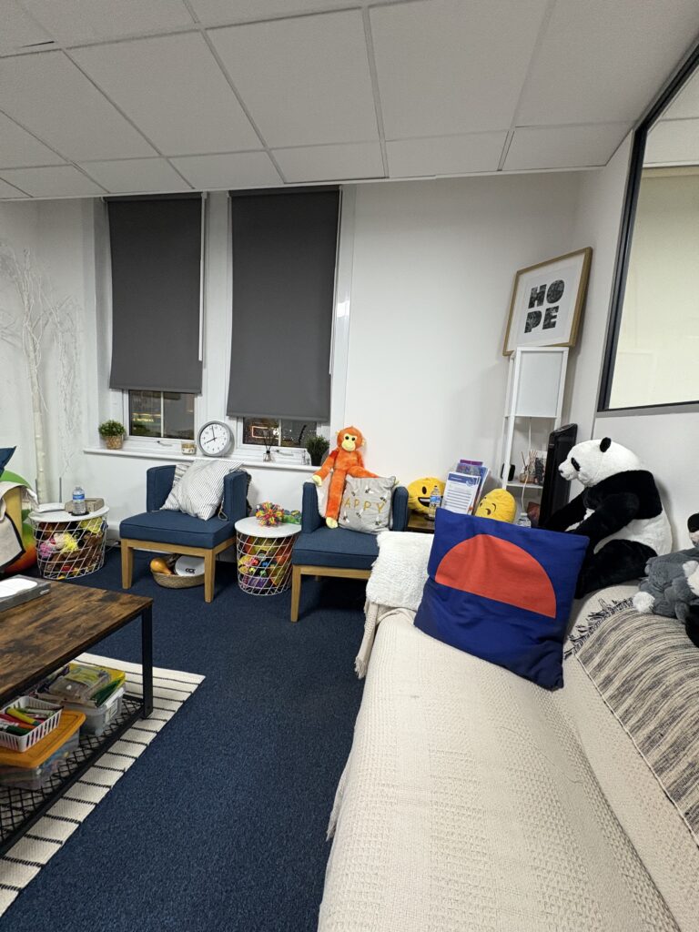 Kingston Hill Therapy Room - Right side Large Sofa